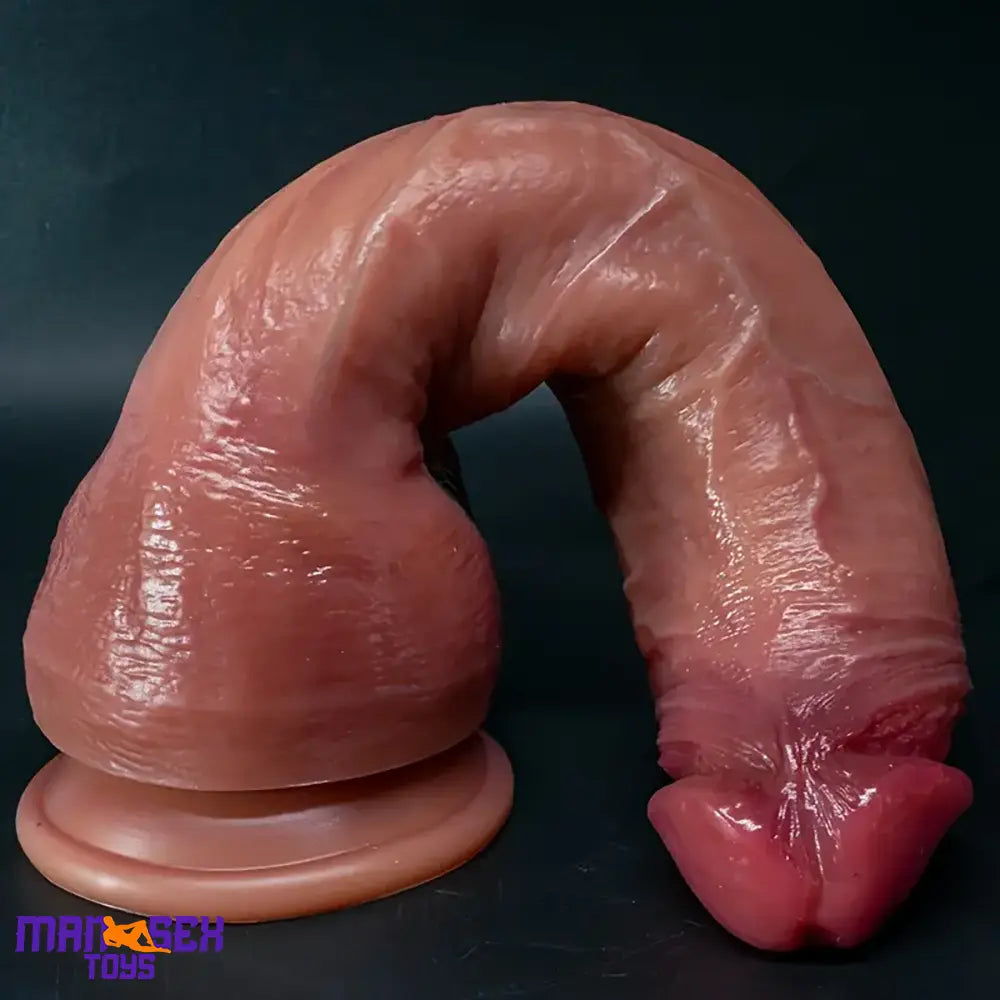 9.05in 10.43in 11.02in 12.2in 13.58in Soft Silicone Large Lifelike Cock Dildo