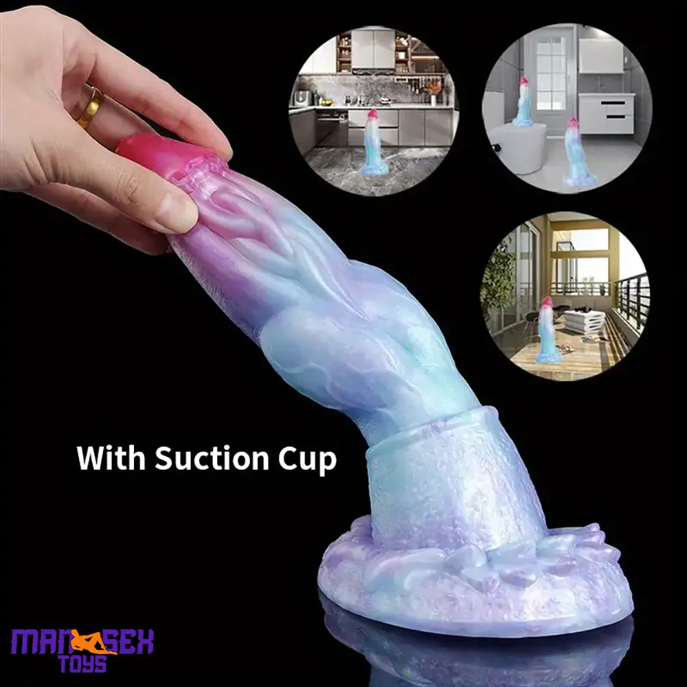 5.7in 7.79in 9.96in Dragon Soft Silicone Monster Penis Dildo With Big Knot