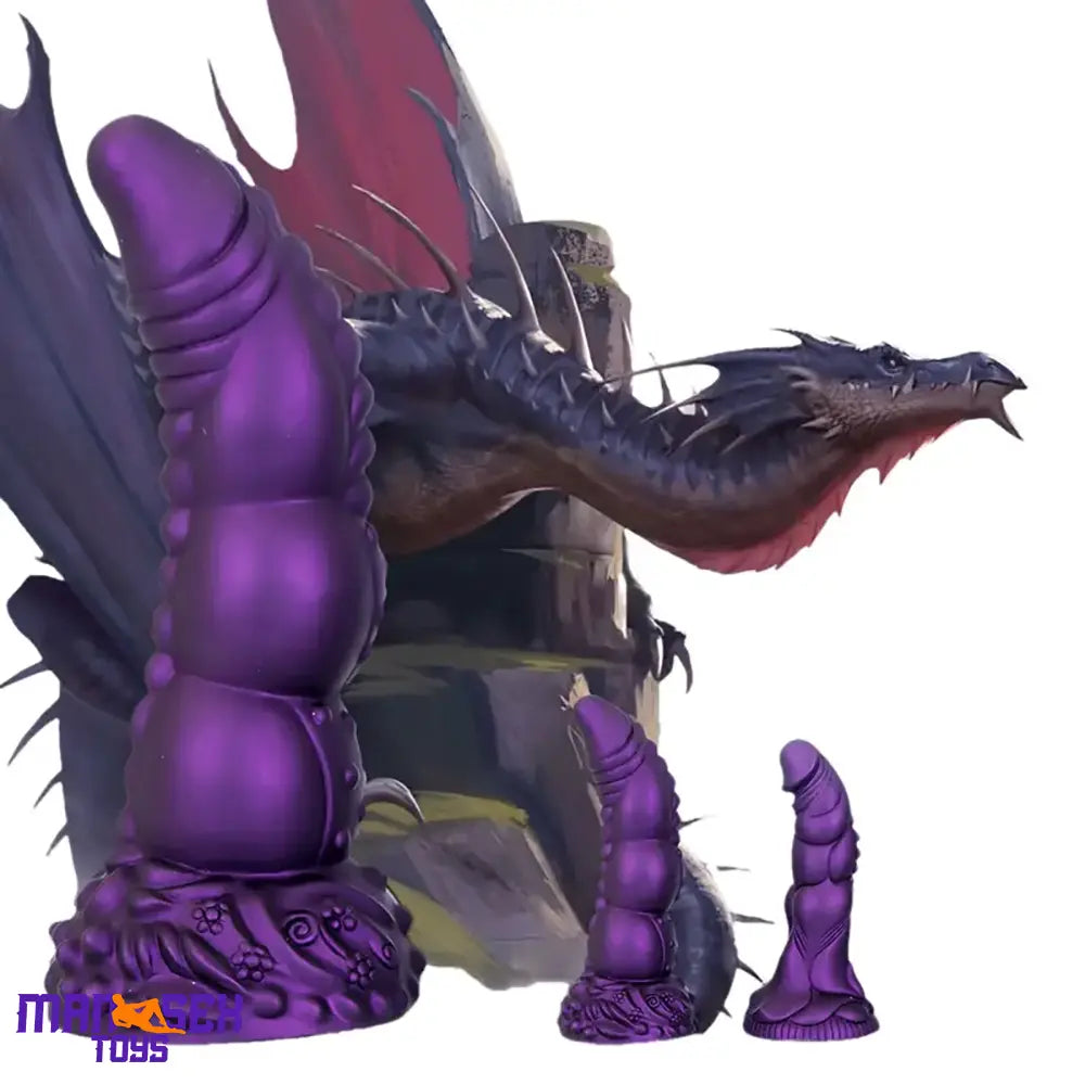 7.87in 8.1in 9.25in Animal Dragon Monster Silicone Dildo For Vaginal Pleasure