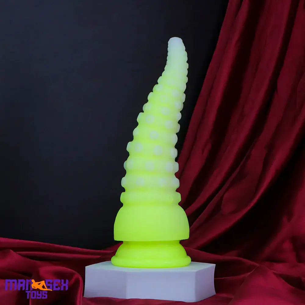 6.42in 7.48in 8.66in Fluorescent Octopus Tentacle Soft Dildo For Masturbator