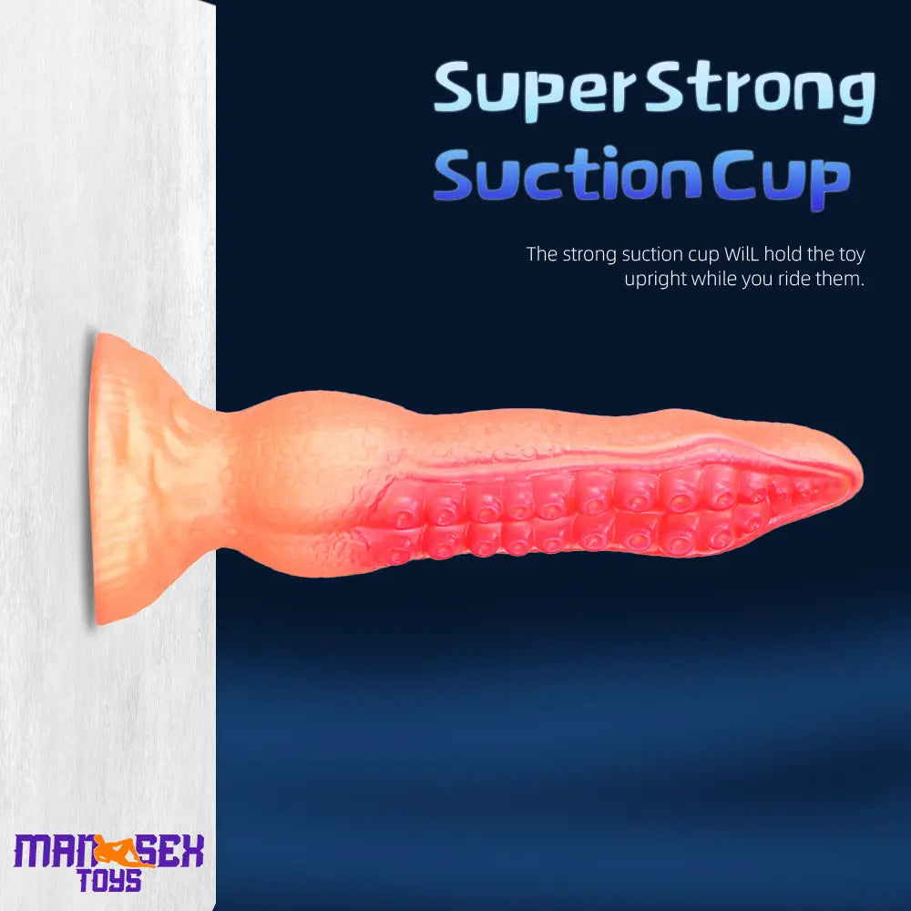 7.08in 9.06in 10.24in 11.81in Octopus Tentacle Cock Silicone Soft Dildo