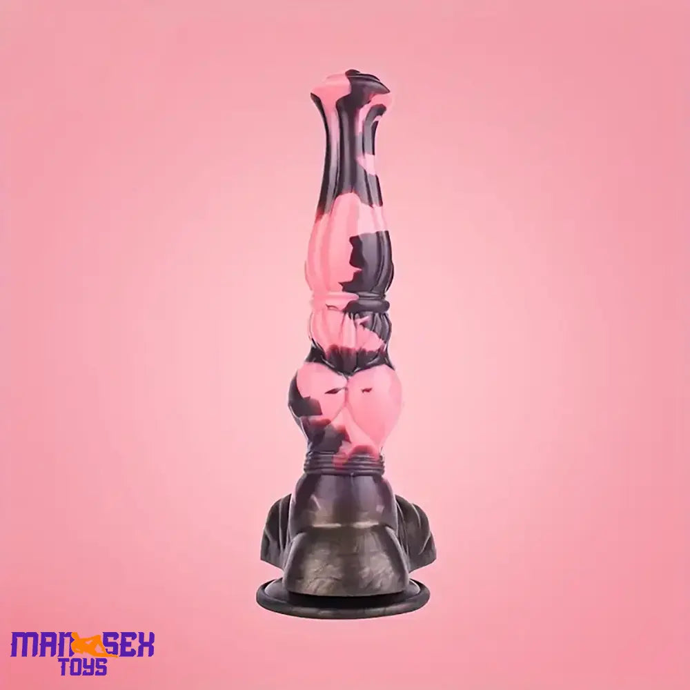 11in 9.8in 11.2in 9.8in Soft Silicone Fantasy Large Horse Penis Knotted Dildo