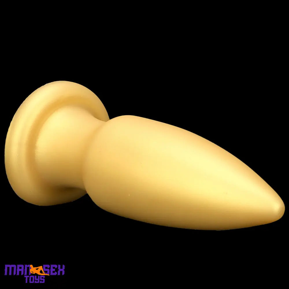 8.85in Premium Gold Soft Liquid Silicone Big Butt Plug Dildo Cock Sex Toy