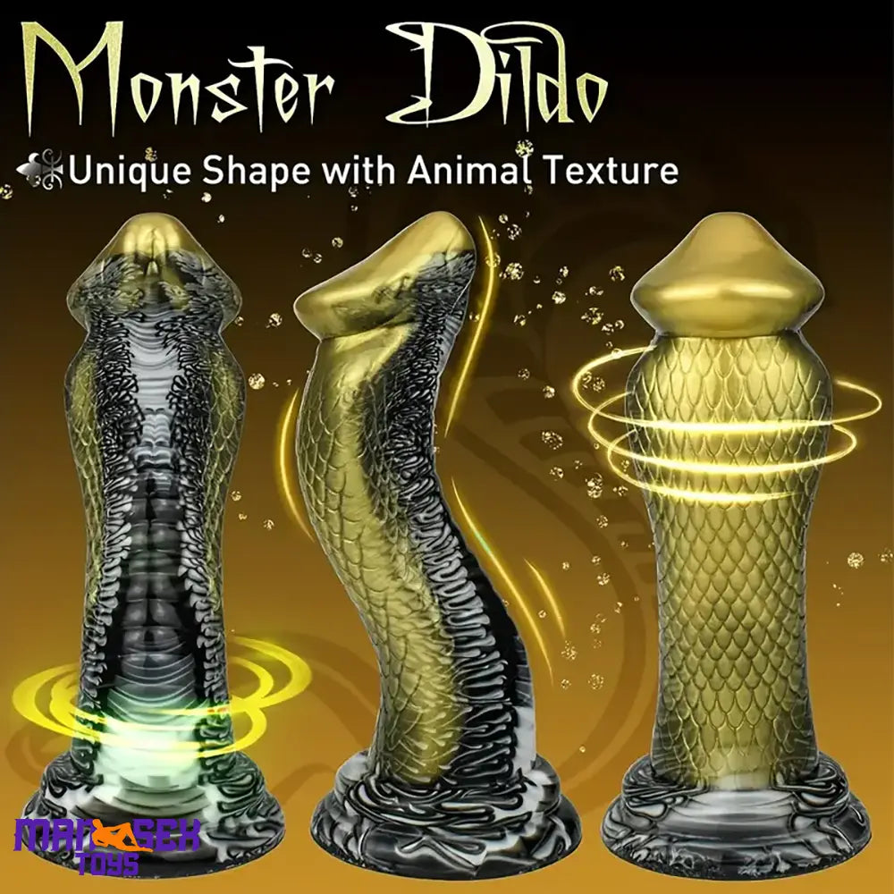 8.5in Big Silicone Soft Monster Animal Snake Dildo For Vagina Sex Lover
