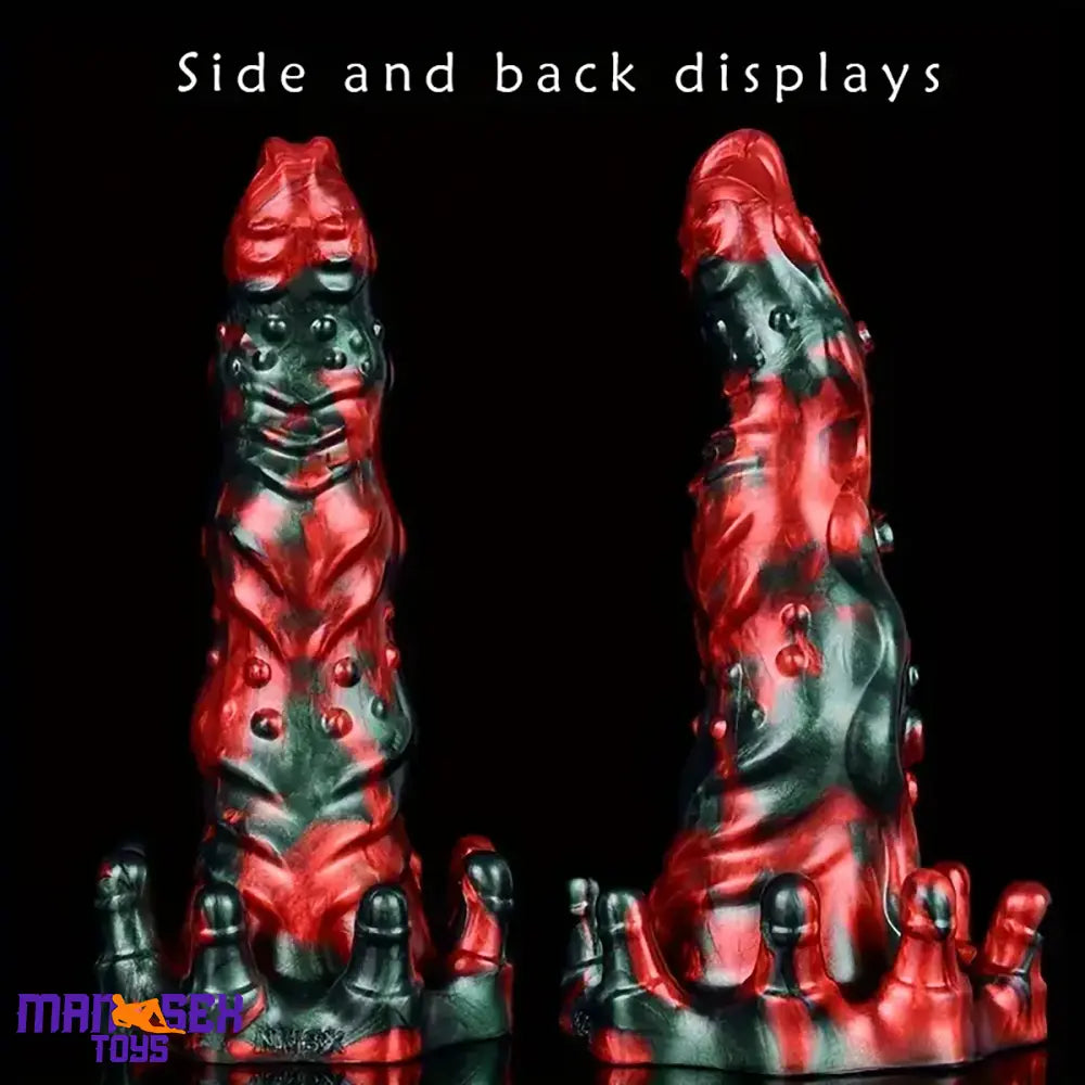 8.46in Red Devils Fantasy Big Monster Silicone Soft Dildo Cock Love Toy
