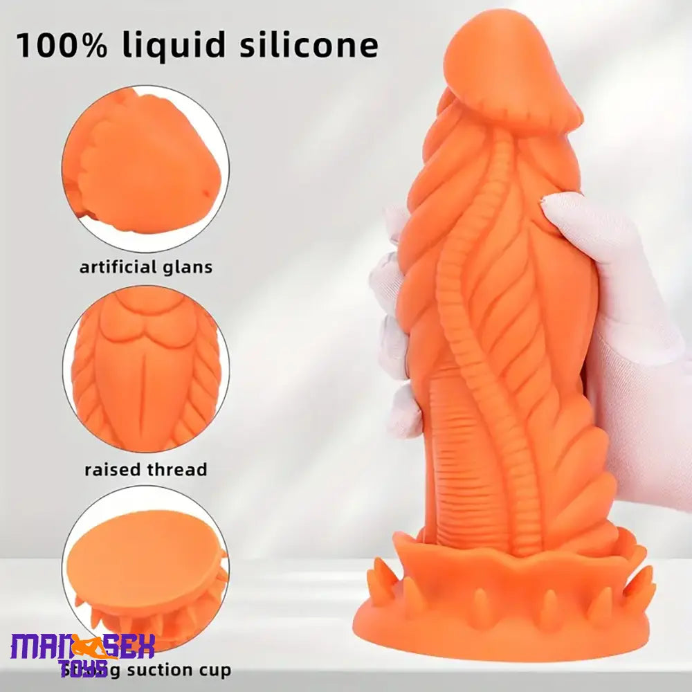 9.84in Big Monster Silicone Flexible Dragon Dildo For Women Pleasure Toy