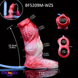 4.8in 5.59in Soft Liquid Silicone Monster Cock Ring Dildo Sleeve For Delay