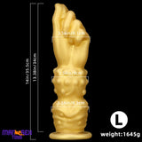 7.87in 10.82in 14in Thick Large Silicone Soft Hands Fist Anal Wide Dildo
