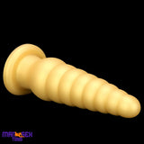 10.63in Soft Silicone Big Gold Butt Plug Dildo For Anal Expansion Orgasm