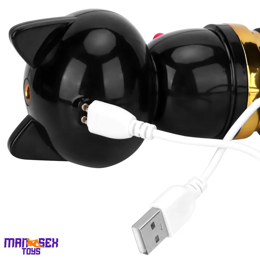 7.87in Cat Heating Thrusting Vibrating Automatic Dildo Gun Fucking Machine