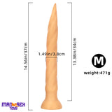 11.41in 14.56in 17.71in Super Large Long Thick Sharp Cock Butt Plug Dildo