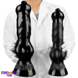 7.48in 14.17in 15.35in Big Black Thick Dog Penis Fantasy Animal Knot Dildo