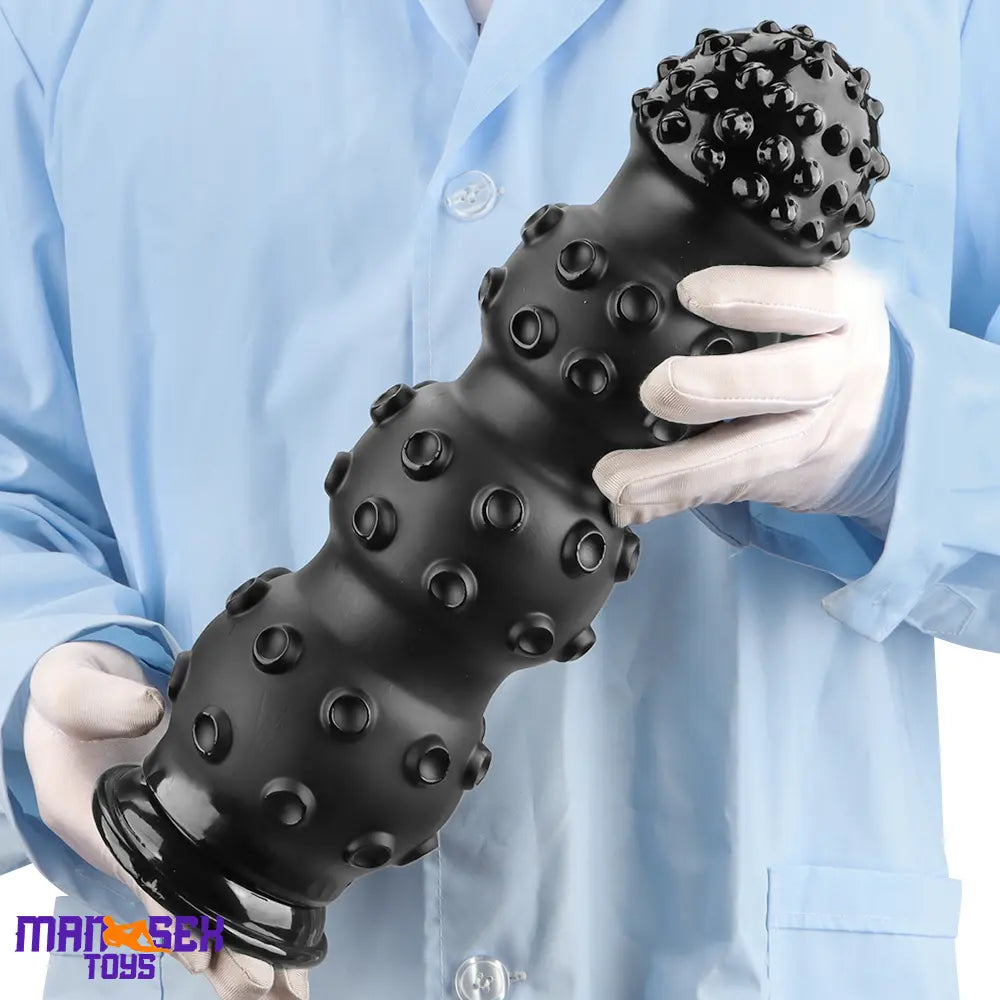 6.7in 9.84in 13.38in Super Black Animal Octopus Cock Dildo Butt Plug