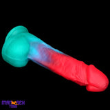 9.05in Big Smart Heating Thrusting Vibrating Remote Control Electric Dildo
