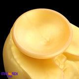 11.8in Liquid Large Soft Silicone Fantasy Thick Gold Anal Spiked Clit Dildo