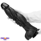 14.56in Women Men Big Black Thick Long Dragon Odd Cock Monster Dildo