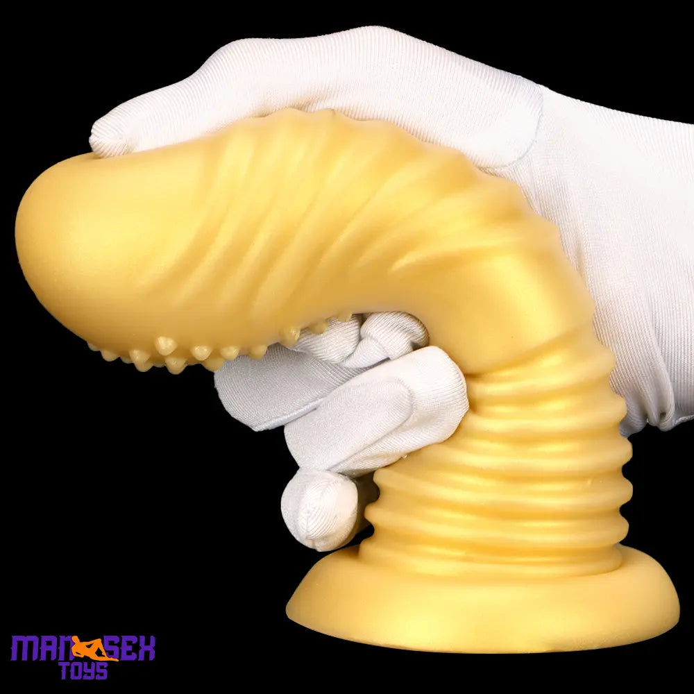 7.08in Premium Soft Liquid Silicone Thick Spiked Cock Fat Butt Plug Dildo