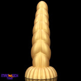 5.51in 7.87in 10.23in Gold Silicone Soft Fantasy Dildo For Anal Orgasm Cock