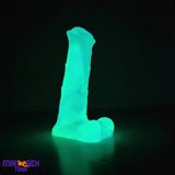 7.78in Liquid Silicone Fantasy Horse Glowing Luminous Durable Cock Dildo