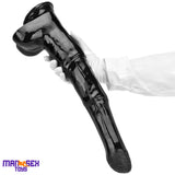 18.5in Extra Big Long Black Dildo Real BDSM Animal Horse Penis Sex Tool
