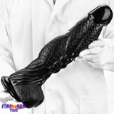 14.56in Women Men Big Black Thick Long Dragon Odd Cock Monster Dildo