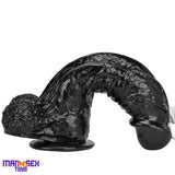 12.2in Super Big Thick Realistic Black Dildo BDSM Sex Toy Suction Cup Base