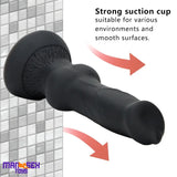7.48in Silicone Soft Mixed Color Dog Cock Dildo For Sensory Sex Toy Orgasm