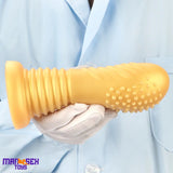 7.08in Premium Soft Liquid Silicone Thick Spiked Cock Fat Butt Plug Dildo