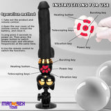 7.87in Cat Heating Thrusting Vibrating Automatic Dildo Gun Fucking Machine