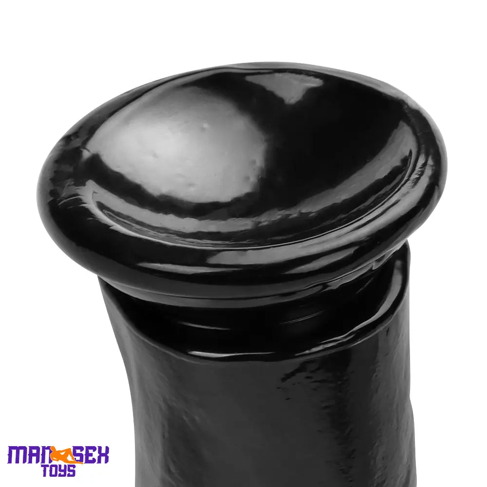 6.3in 8.66in 11.02in Women Using Big Black Thick Hands Fist Wide Dildo