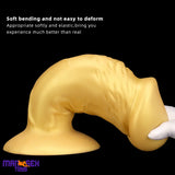 13.38in Super Long Big Silicone Soft Gold Durable Dildo With Suction Cup
