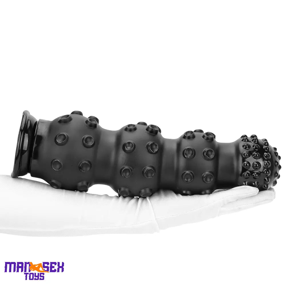 6.7in 9.84in 13.38in Super Black Animal Octopus Cock Dildo Butt Plug