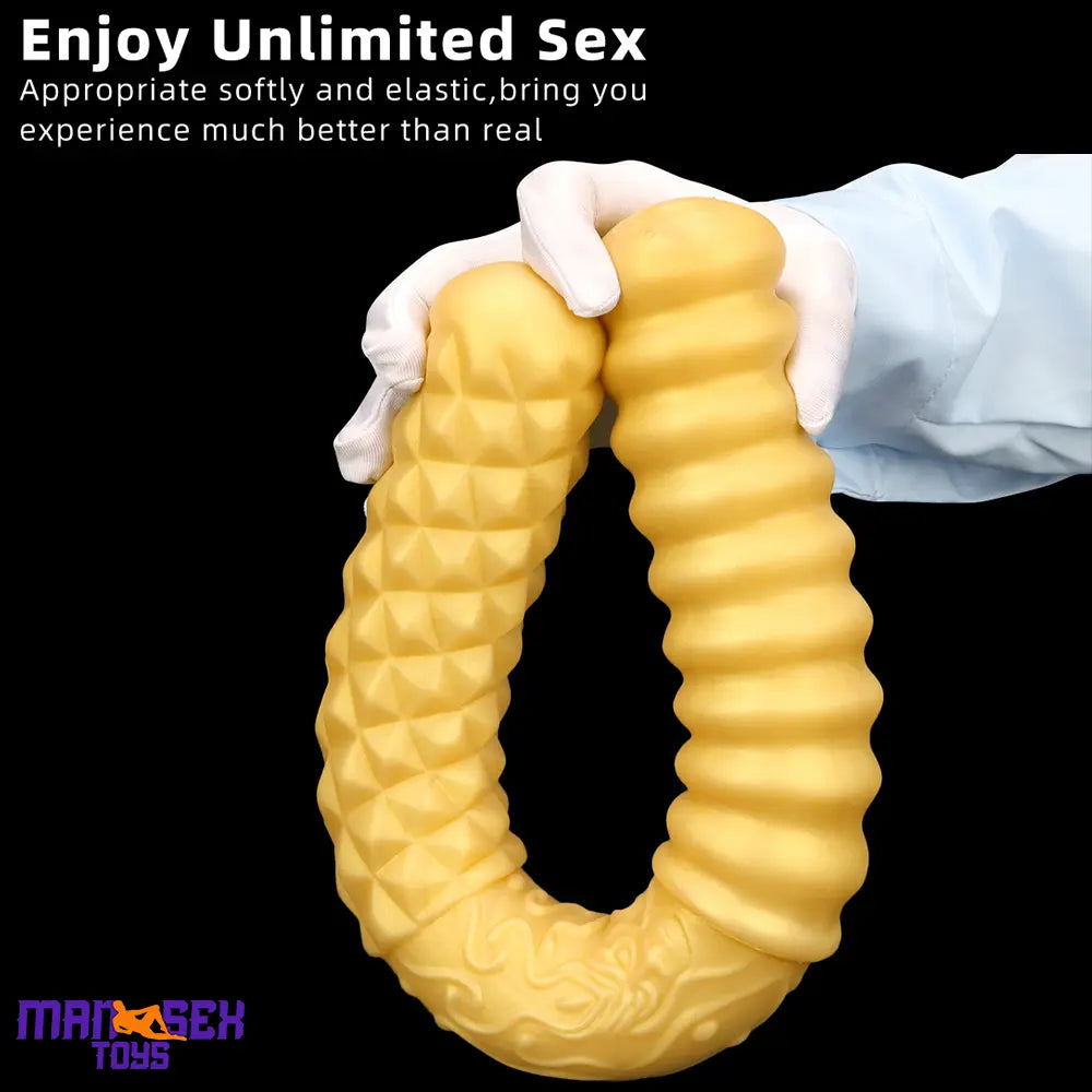 11.41in 15in 18.11in Liquid Large Soft Long Silicone Dual Ended Cock Dildo