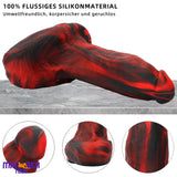 9.05in Large Thick Silicone Soft Mixed Color Dildo For Women Men Cock