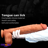 17in Super Large Long Silicone Soft Dual Density Anal Dildo For Male Sex