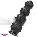 6.7in 9.84in 13.38in Super Black Animal Octopus Cock Dildo Butt Plug