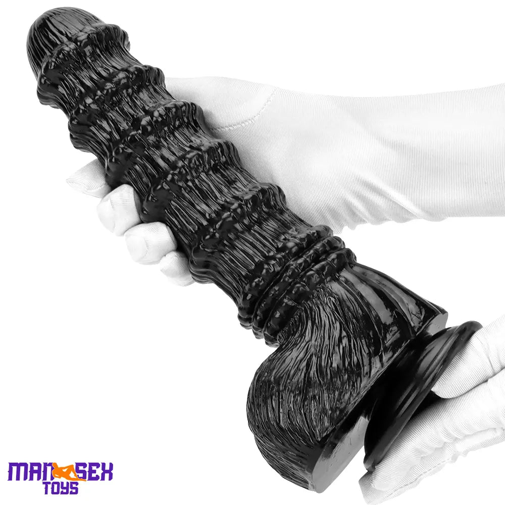 9.25in 9.64in 11.02in Big Thick Black Dildo BDSM Horse Penis Cock Toy