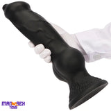 7.28in 7.48in 9.64in 10.62in 13in Big Black Silicone Dog Cock Male Dildo
