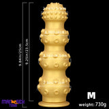 6.7in 9.84in 13.38in Gold Silicone Animal Octopus Large Cock Dildo Butt Plug