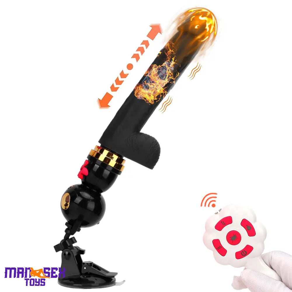 7.87in Cat Heating Thrusting Vibrating Automatic Dildo Gun Fucking Machine