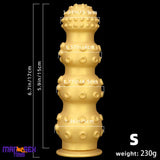 6.7in 9.84in 13.38in Gold Silicone Animal Octopus Large Cock Dildo Butt Plug