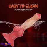 7.48in 9.45in 11.02in 12.99in Soft Animal Silicone Large Dog Knotted Dildo