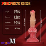 7.48in 9.45in 11.02in 12.99in Soft Animal Silicone Large Dog Knotted Dildo
