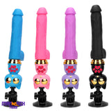 7.87in Cat Heating Thrusting Vibrating Automatic Dildo Gun Fucking Machine