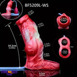 4.8in 5.59in Soft Liquid Silicone Monster Cock Ring Dildo Sleeve For Delay