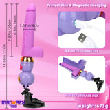 7.87in Cat Heating Thrusting Vibrating Automatic Dildo Gun Fucking Machine