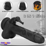 8.85in Elephant 3in1 Heating Thrusting Vibrating Remote Dildo Cock Toy