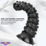 7.48in 11.22in 15in Huge Black Spiral Animal Octopus Big Dildo Butt Plug