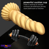 5.51in 7.87in 10.23in Gold Silicone Soft Fantasy Dildo For Anal Orgasm Cock