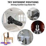 12.2in Super Big Thick Realistic Black Dildo BDSM Sex Toy Suction Cup Base